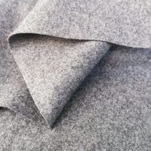 Bio Tuchloden aus 100% Wolle – grau meliert