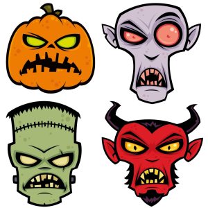 Nachtleuchtendes DTF Bügelbild M13 – Tigerlilly EP – Halloween (Setgröße ca. 13,5 x 13cm)