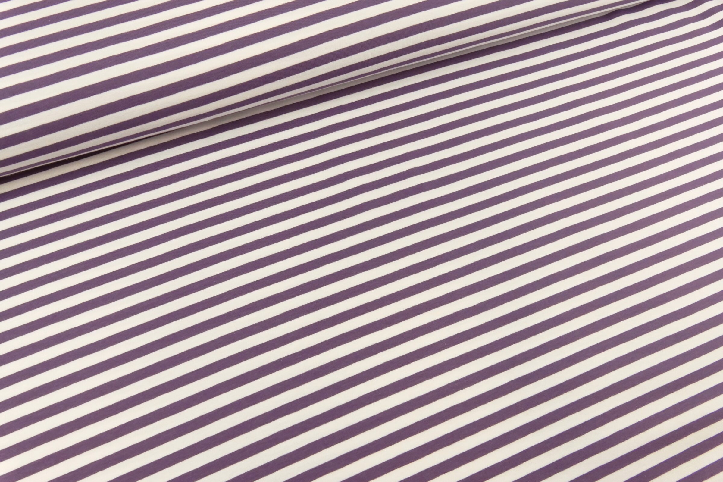 Biojersey – Tigerlilly Basic – Ringel feige/weiß – Bild 4