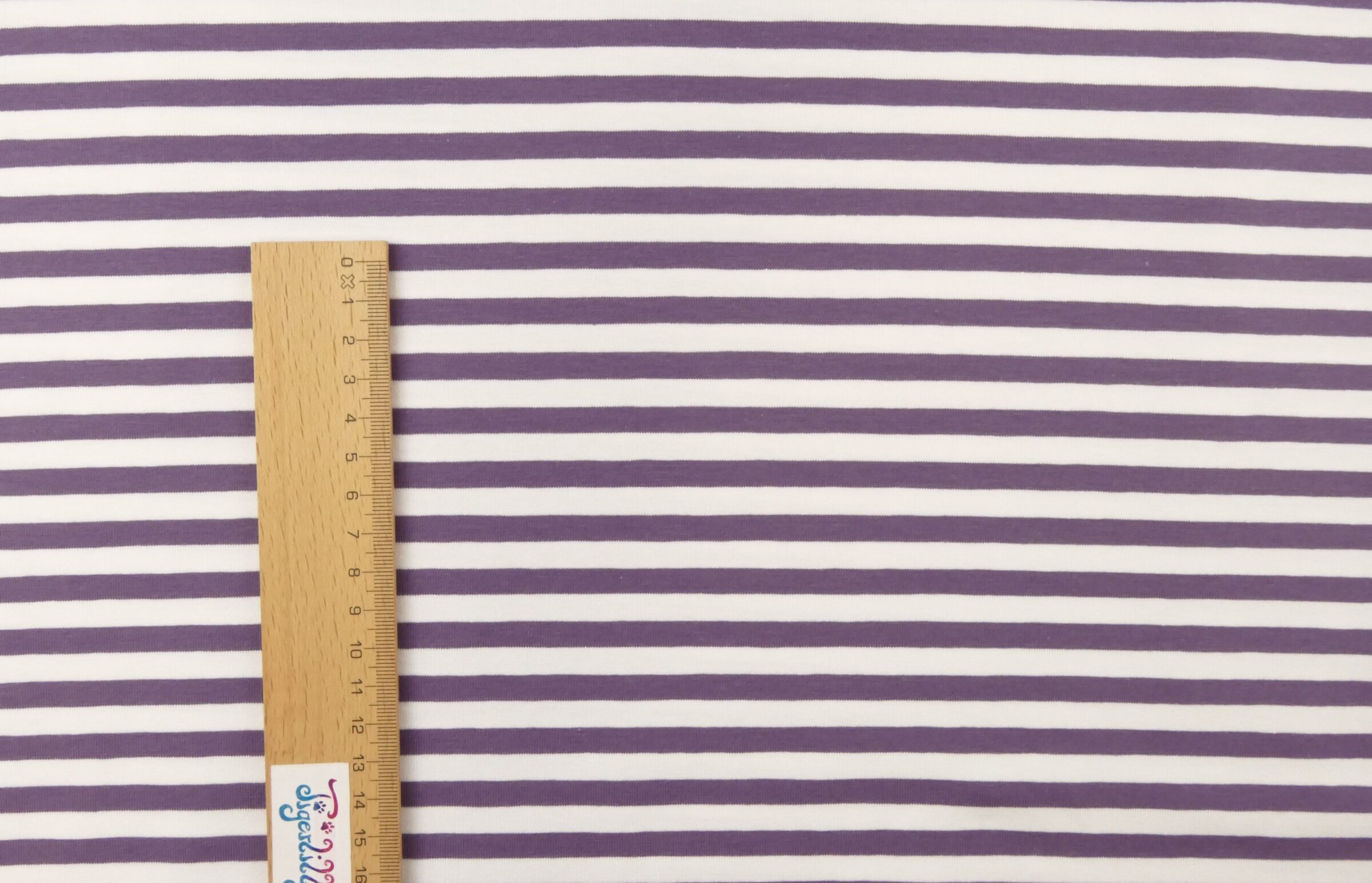 Biojersey – Tigerlilly Basic – Ringel feige/weiß – Bild 3