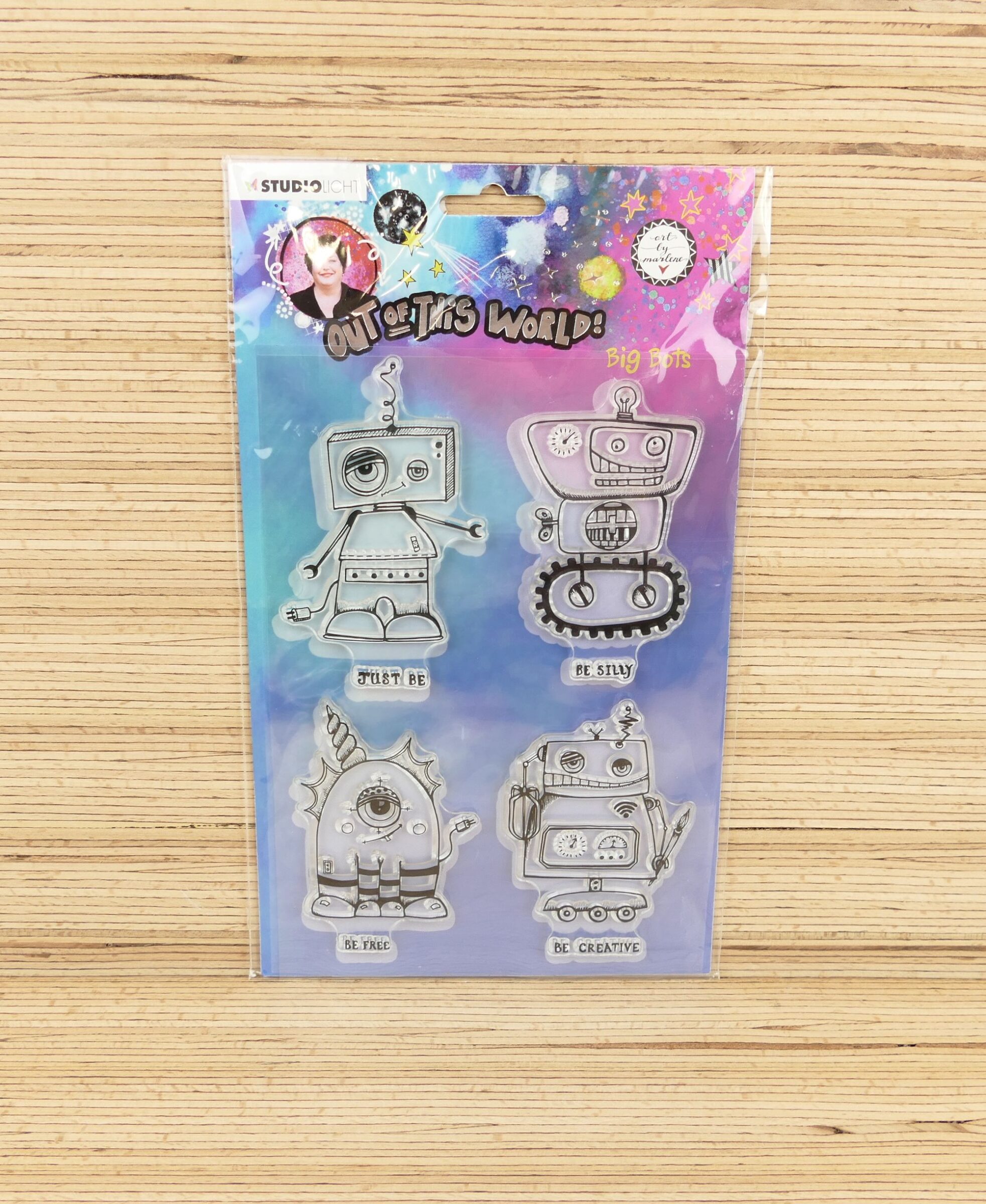 Clear Stamp – Studiolight – große Roboter (out of this world)