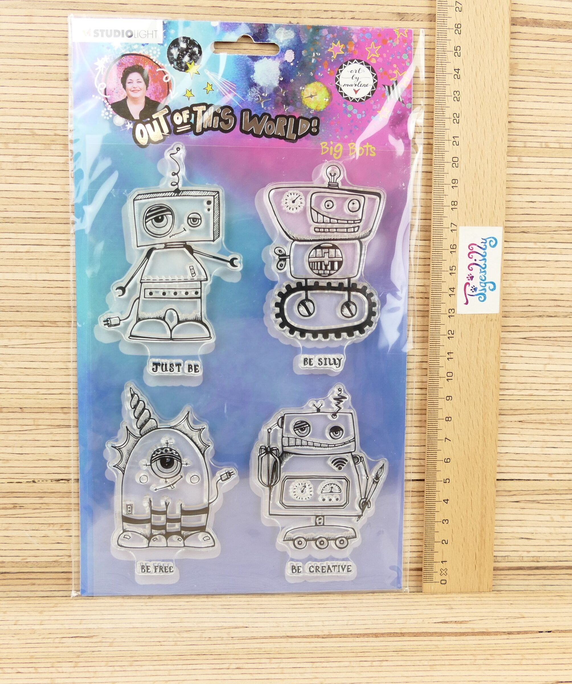 Clear Stamp – Studiolight – große Roboter (out of this world) – Bild 3