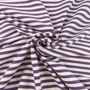 Biojersey – Tigerlilly Basic – Ringel feige/weiß