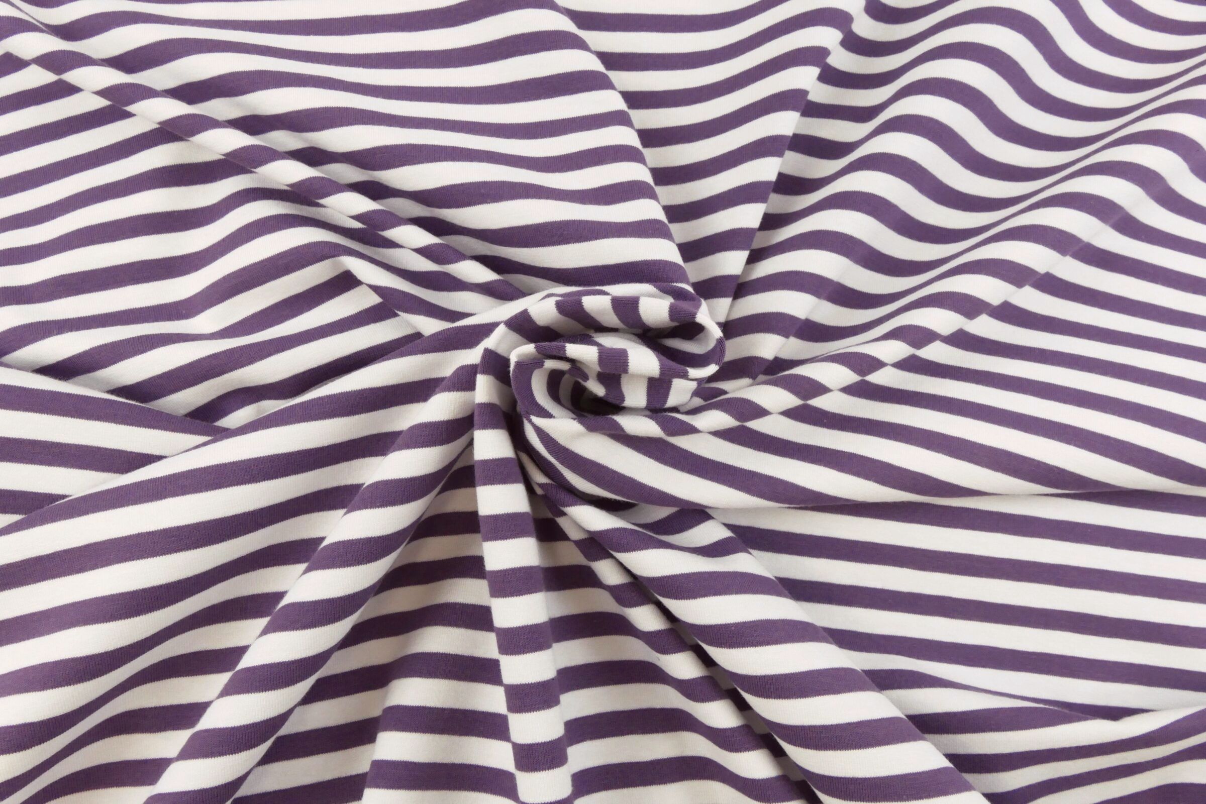 Biojersey – Tigerlilly Basic – Ringel feige/weiß